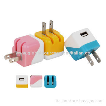 USB Mobile Chargers with CE, RoHS and FCC Marks